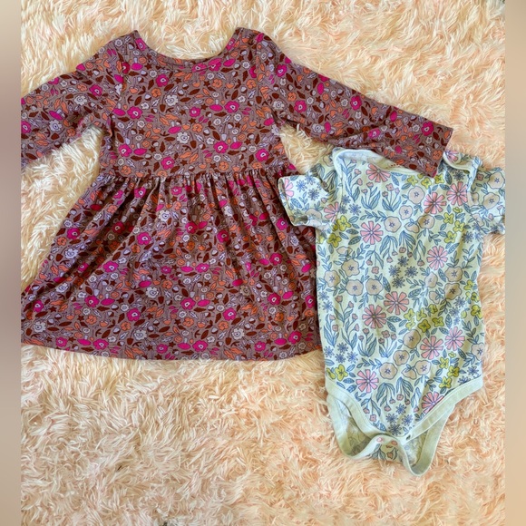 Cat & Jack 🌸 2T dress and onesie (18m) - Picture 1 of 3